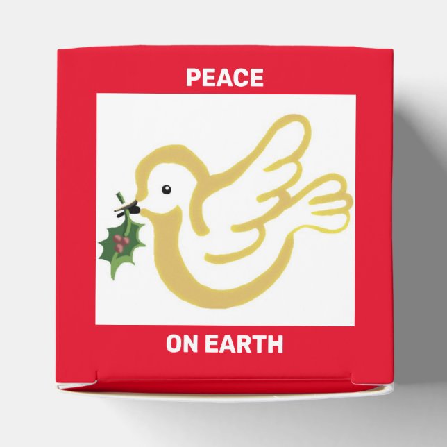 Christmas peace doves favor boxes (Top)