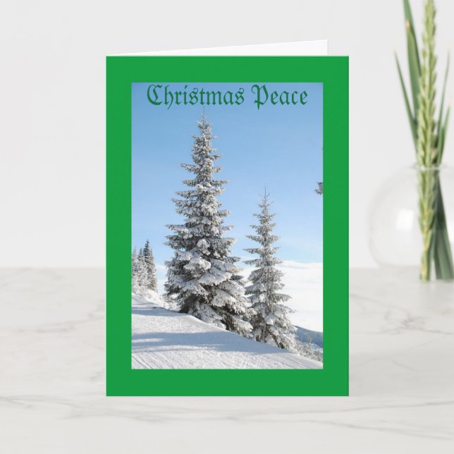Christmas Peace Greeting Card (Front)