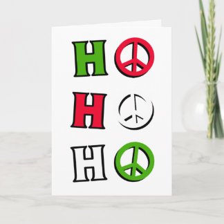 Christmas Peace "ho ho ho" - Card