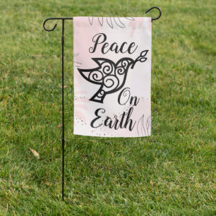 Christmas Peace on Earth Christmas Welcome Garden Flag