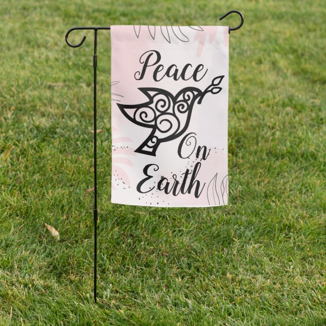 Christmas Peace on Earth Christmas Welcome Garden Flag (In SItu)