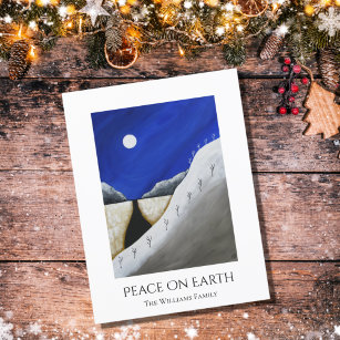 Christmas Peace on Earth Desert Southwest  Holiday Postcard