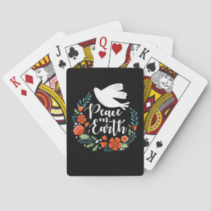 Christmas Peace on Earth Poker Cards