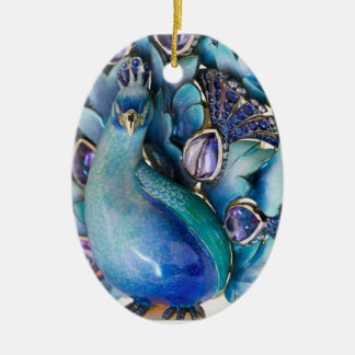 Christmas Peacock Ornament