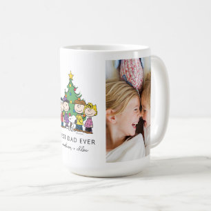 Christmas Peanuts   Best Dad Ever Photo Coffee Mug