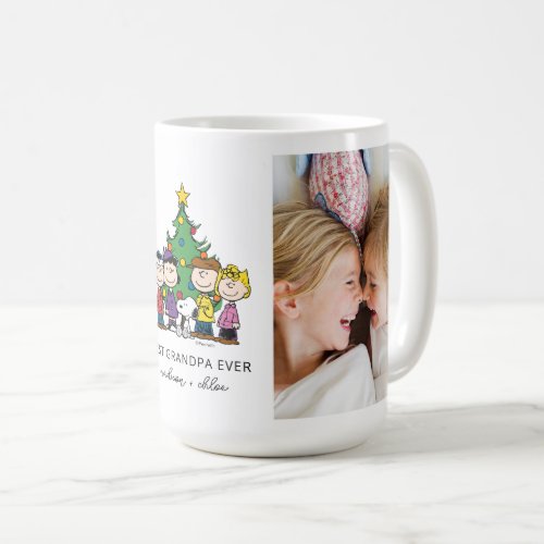 Christmas Peanuts  Best Grandpa Ever Photo Coffee Mug