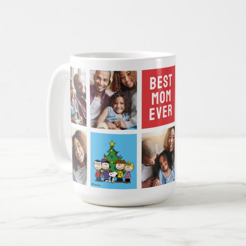 Christmas Peanuts  Mom Photo Collage Coffee Mug