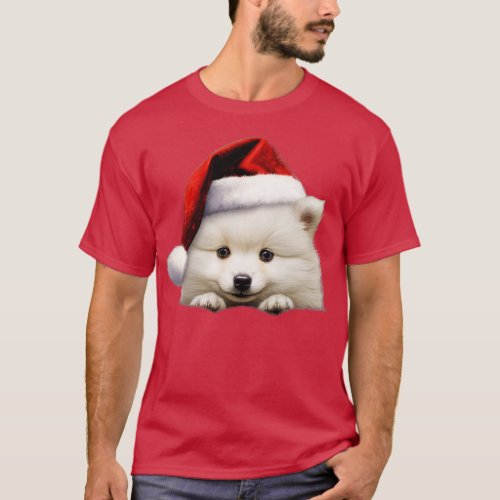 Christmas Peeking Puppy 20 T_Shirt
