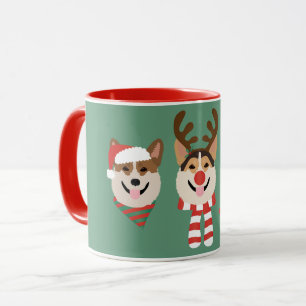 Christmas Pembroke Welsh Corgi Dogs Mug