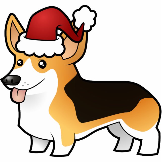 Christmas Pembroke Welsh Corgi Ornament (Front)