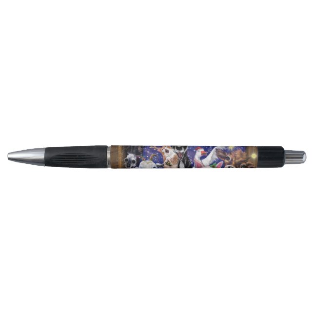 Christmas Pen Gift with Funny Animal Party (Front)