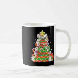 Christmas Pencil Tree Lights Coquette Bow Teacher Coffee Mug