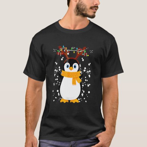 Christmas Peng Uin Rein Deer San Ta Holiday Paja M T_Shirt