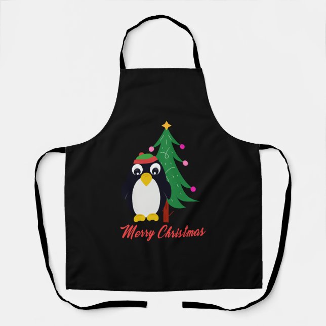 Christmas Penguin Apron (Front)