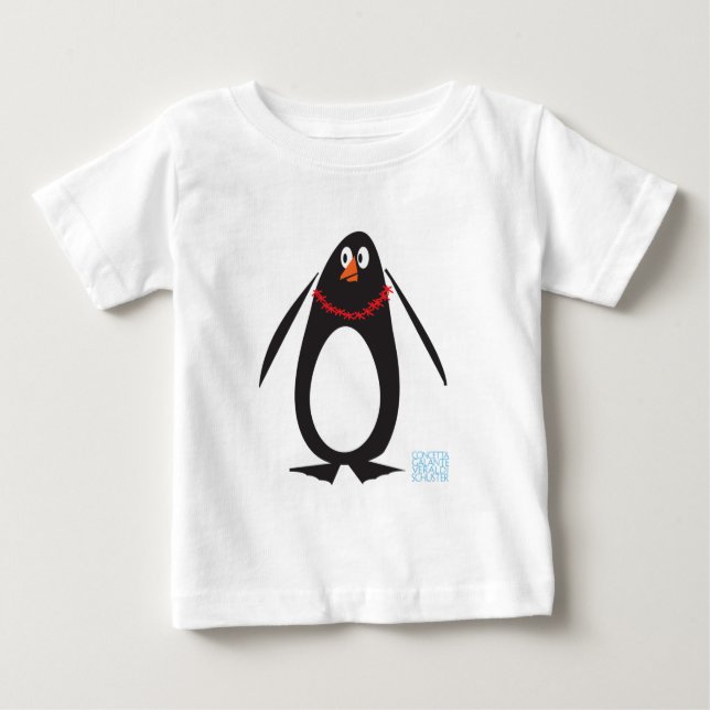 Christmas Penguin Baby T-Shirt (Front)