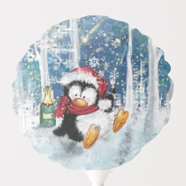 Christmas Penguin Balloon (Front)