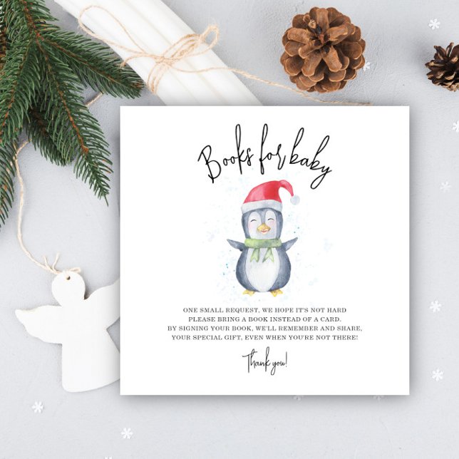 Christmas Penguin - books for baby ticket Enclosure Card (Creator Uploaded)