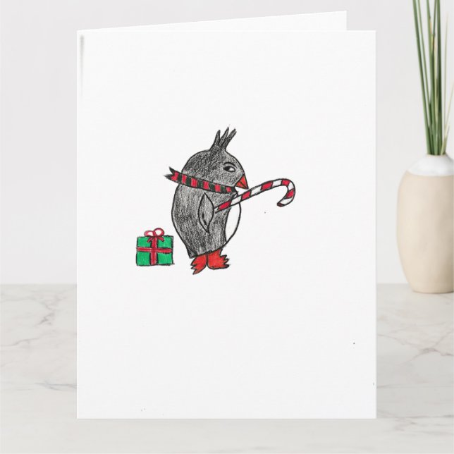 Christmas Penguin  Card (Front)