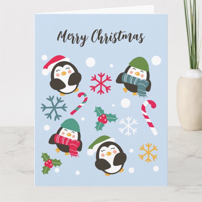 Christmas Penguin Card (Front)