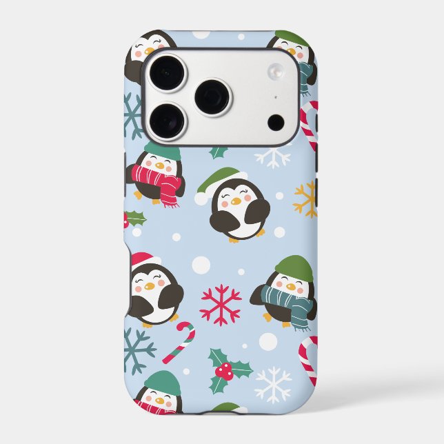 Christmas Penguin Case-Mate iPhone Case (Back)