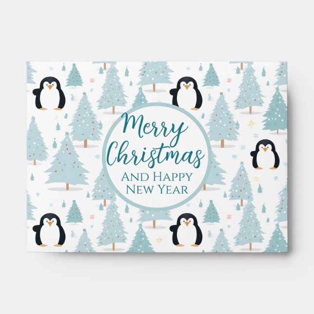 Christmas Penguin Cash Gift  Envelope (Front)