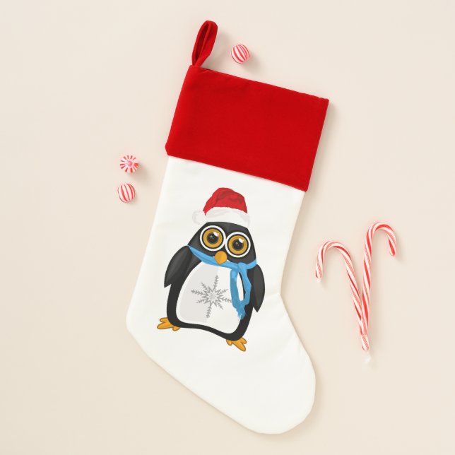 Christmas Penguin Christmas Stocking (Front)