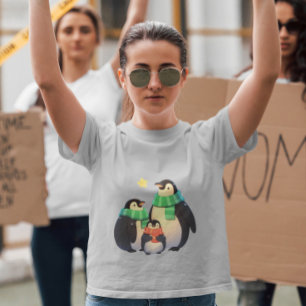 Christmas Penguin Family - Cute Penguin Family T-Shirt