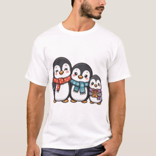 Christmas Penguin Family – Winter T-Shirt