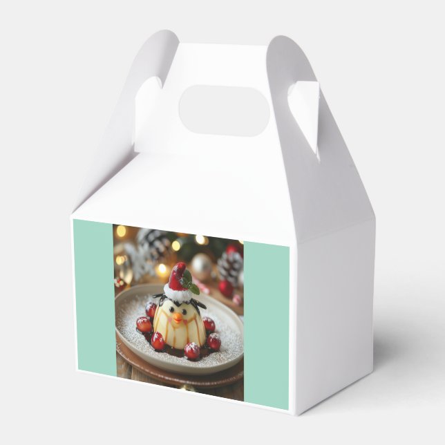 Christmas Penguin Favor Boxes (Front Side)
