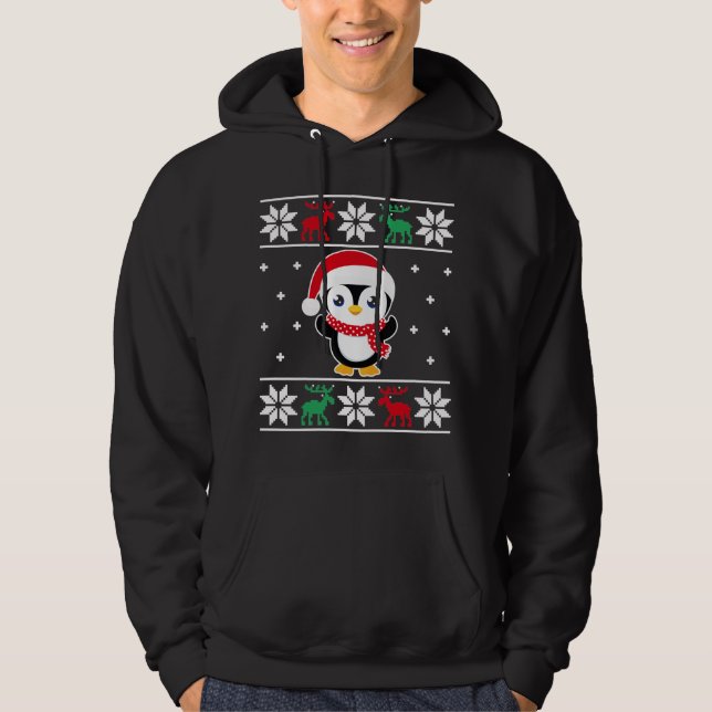 Christmas Penguin Funny Classic Ugly Sweater (Front)