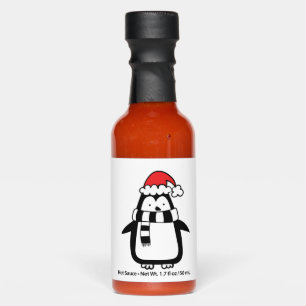 Christmas penguin hot sauces