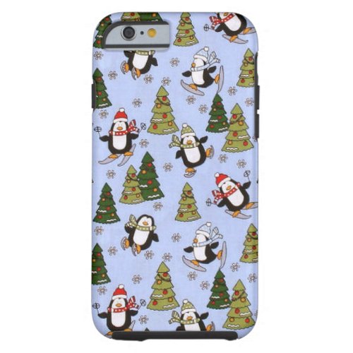 Christmas penguin iPhone 6 tough case