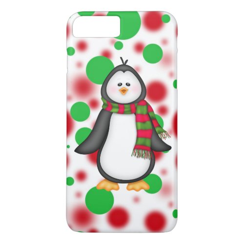 Christmas penguin iPhone 7 plus barely there case