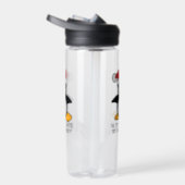 Christmas Penguin Is it too late to be good Funny Water Bottle (Right)