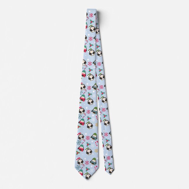 Christmas Penguin Neck Tie (Front)