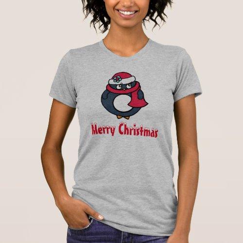 Christmas Penguin Nightgown T Shirt