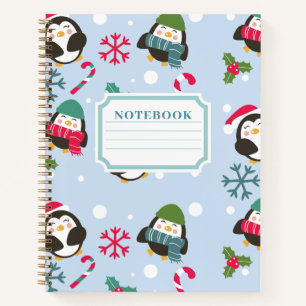Christmas Penguin Notebook