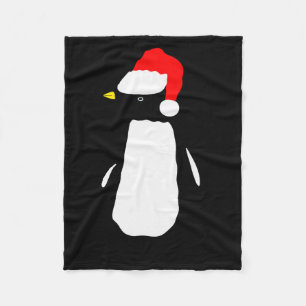 Christmas Penguin Pajamas Shirt Fleece Blanket