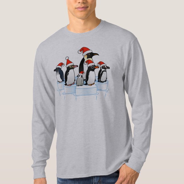 Christmas Penguin Party T-Shirt (Front)