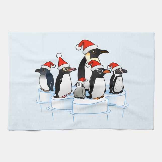 Christmas Penguin Party Towel (Horizontal)