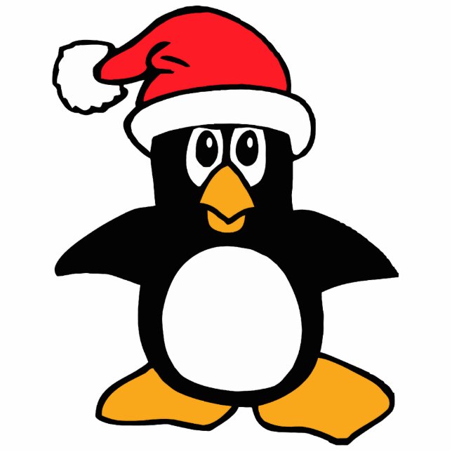 Christmas Penguin Photo Sculpture Cutouts (Front)