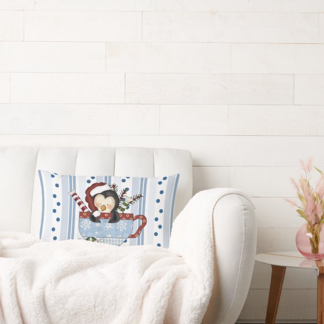 Christmas Penguin Pillow (Couch)