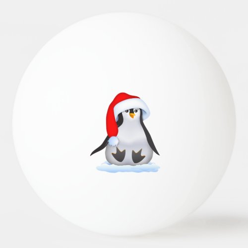 Christmas Penguin Ping_Pong Ball