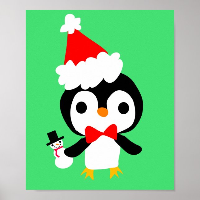 Christmas Penguin Poster 2 (Front)