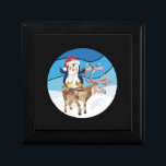 christmas Penguin riding a elk Gift Box<br><div class="desc">christmas Penguin riding a elk</div>