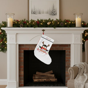 Christmas penguin   small christmas stocking