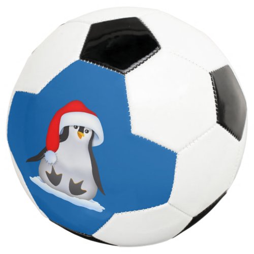 Christmas Penguin Soccer Ball