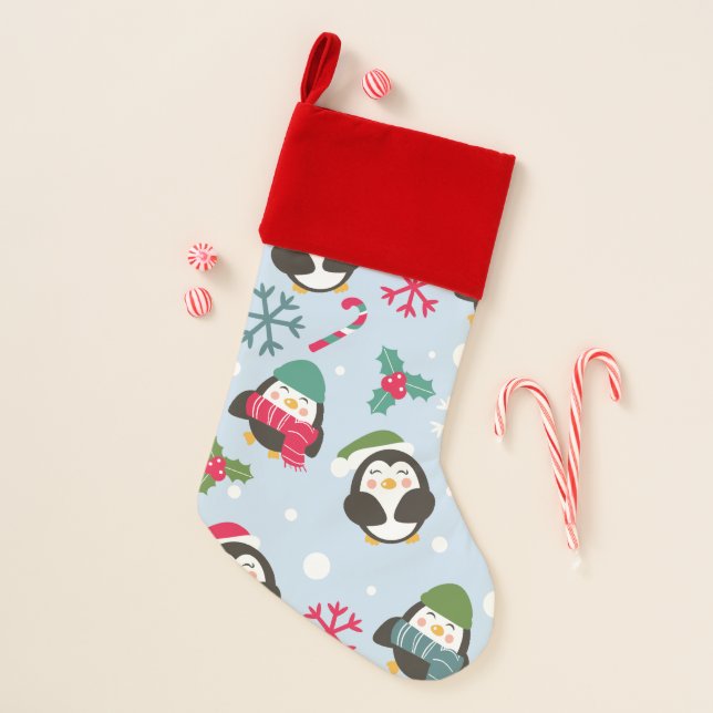 Christmas Penguin Stocking (Front)