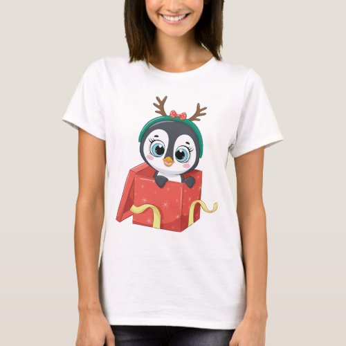 Christmas Penguin T_Shirt