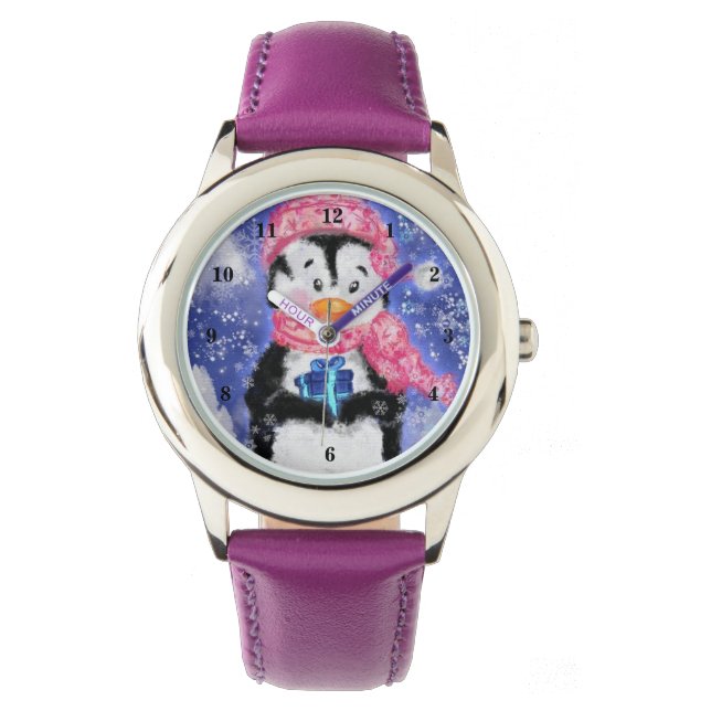 Christmas Penguin with Gift Watch (Front)